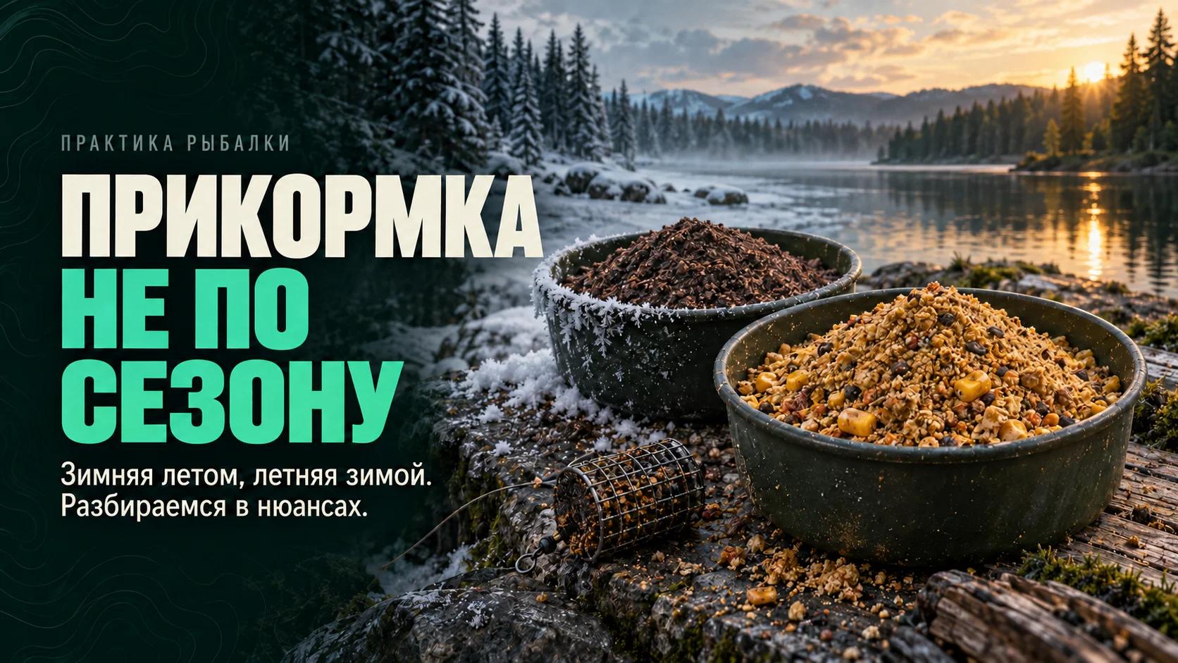 Прикормка: зимняя/летняя – есть ли разница?