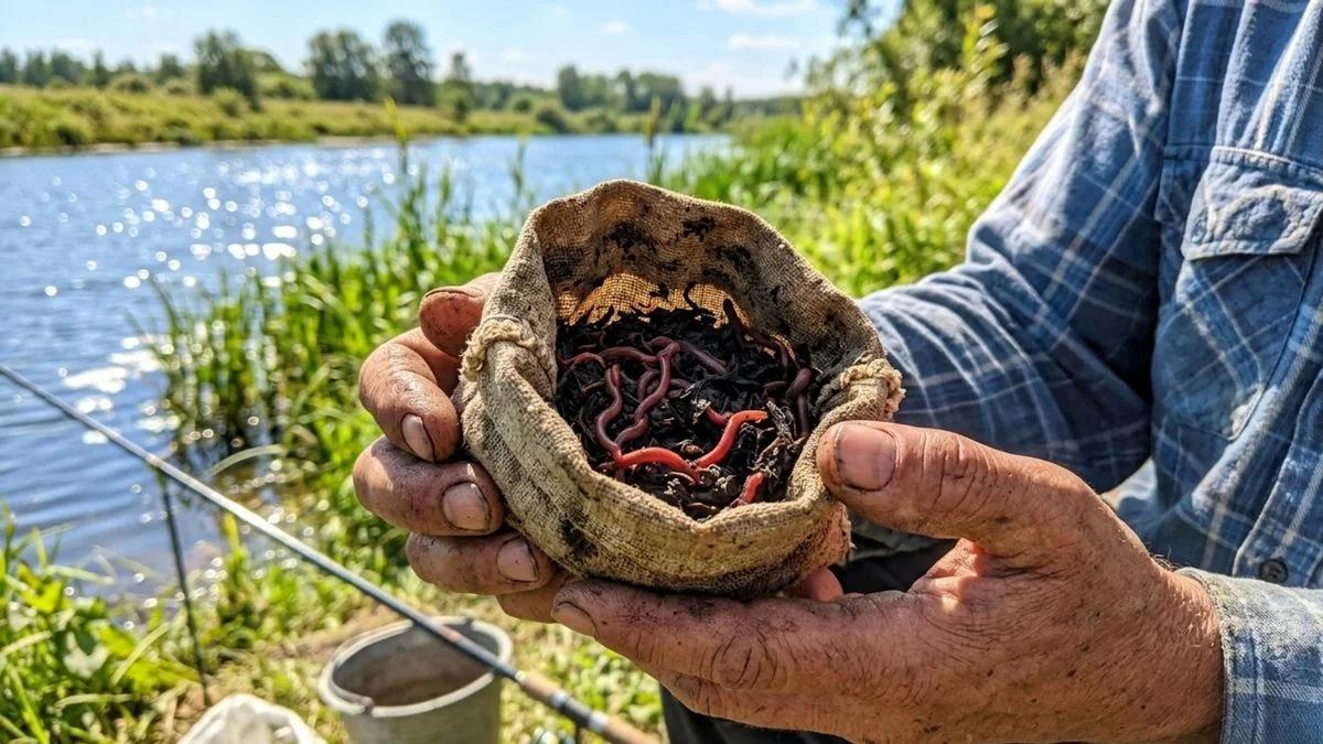 Как сохранить червей бодрыми в +30°C: рабочий метод без термосумки и холодильника